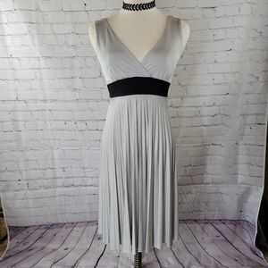 Twenty One Pleated Sleeveless Grey Dress, size S